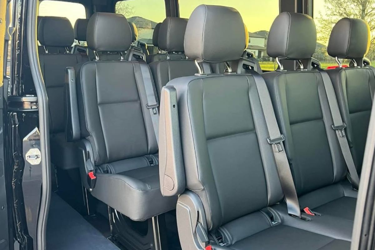 Inside of sprinter van